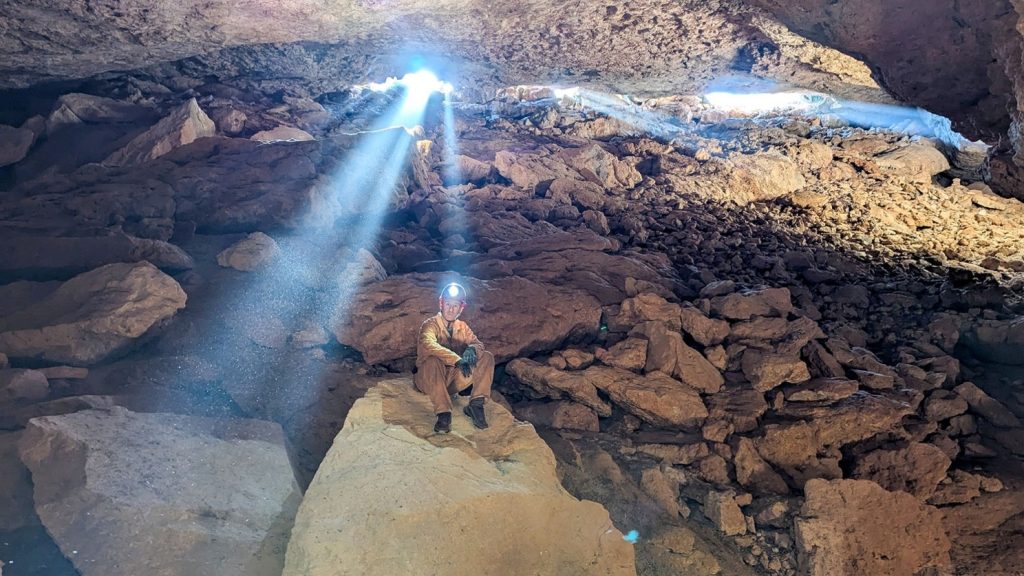 Entrance chamber of GOAT Cave on the Nullarbor
